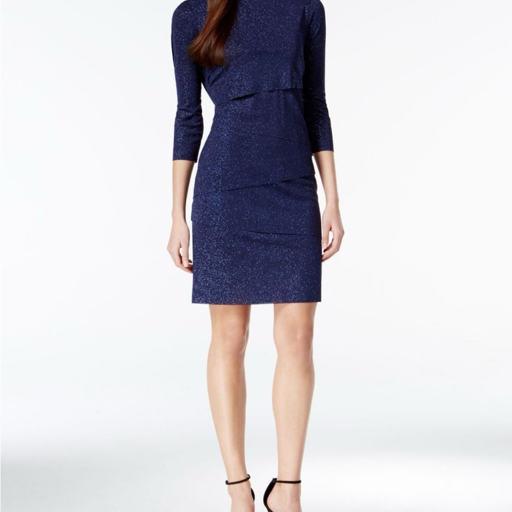 Tahari Arthur S Levine 3/4 Sleeve Shift dress
